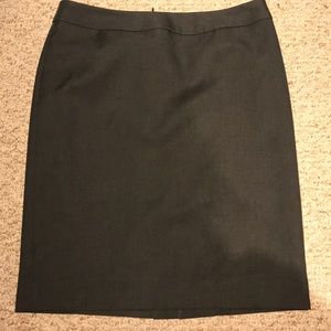 Charcoal gray business skirt